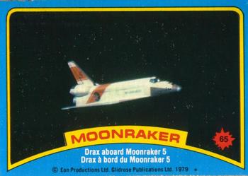 1979 O-Pee-Chee Moonraker #65 Drax aboard Moonraker 5 Front