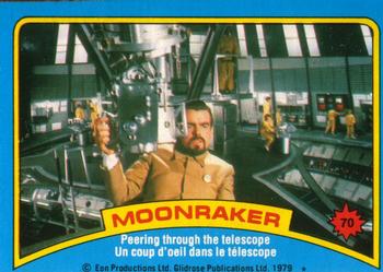 1979 O-Pee-Chee Moonraker #70 Peering through the telescope Front