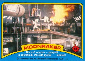 1979 O-Pee-Chee Moonraker #85 The craft rotation - stopped! Front