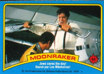 1979 O-Pee-Chee Moonraker #93 Jaws saves the day! Front