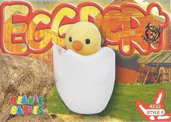 1999 Ty Beanie Babies IV - Artist's Proof #178 Eggbert the Baby Chick Front