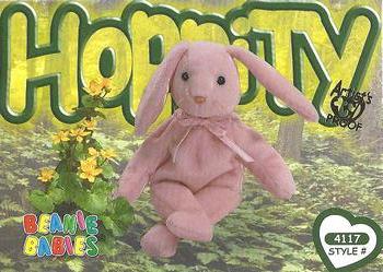 1999 Ty Beanie Babies IV - Artist's Proof #198 Hoppity the Rose Bunny Front