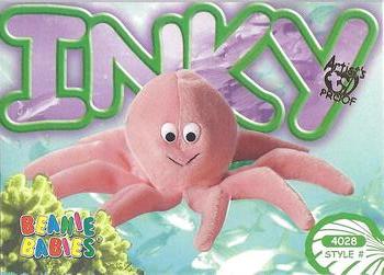 1999 Ty Beanie Babies IV - Artist's Proof #202 Inky the Pink Octopus Front