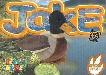 1999 Ty Beanie Babies IV - Artist's Proof #203 Jake the Mallard Duck Front