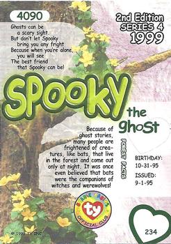 1999 Ty Beanie Babies IV - Artist's Proof #234 Spooky the Ghost Back