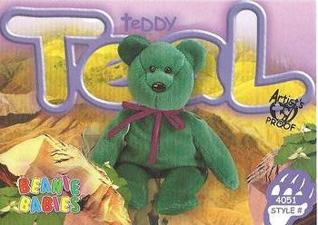 1999 Ty Beanie Babies IV - Artist's Proof #246 Teddy Teal Front