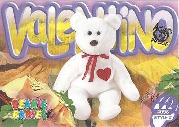 1999 Ty Beanie Babies IV - Artist's Proof #251 Valentino the Bear Front