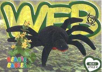 1999 Ty Beanie Babies IV - Artist's Proof #253 Web the Spider Front