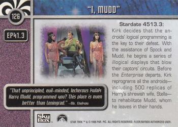 1998 SkyBox Star Trek The Original Series 2 #126 EP41.3   I, Mudd Back