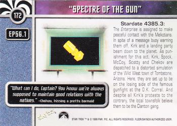 1999 SkyBox Star Trek The Original Series 3 #172 EP 56:1  Spectre of the Gun Back