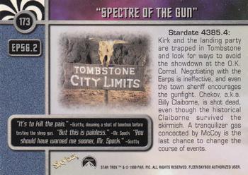 1999 SkyBox Star Trek The Original Series 3 #173 EP 56:2  Spectre of the Gun Back