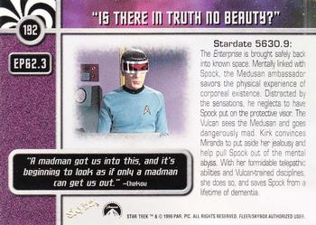 1999 SkyBox Star Trek The Original Series 3 #192 EP 62:3  Is There In Truth No Beauty? Back