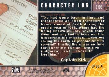 1998 SkyBox Star Trek The Original Series 2 - Character Logs #C109 EP55.4   Assignment: Earth Back