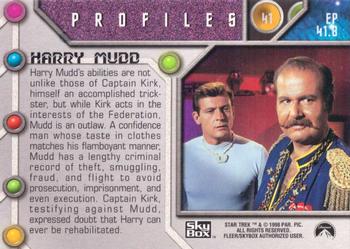1998 SkyBox Star Trek The Original Series 2 - Profiles #P41 I, Mudd Back