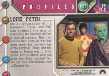 1999 SkyBox Star Trek The Original Series 3 - Profiles #P57 Elaan of Troyius Back