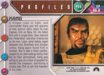 1999 SkyBox Star Trek The Original Series 3 - Profiles #P66 Day of the Dove Back