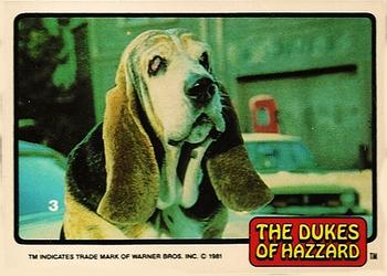 1981 Donruss The Dukes of Hazzard #3 Flash Front