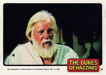 1981 Donruss The Dukes of Hazzard #4 Uncle Jesse Front