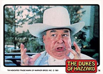 1981 Donruss The Dukes of Hazzard #8 Boss Hogg Front