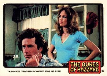 1981 Donruss The Dukes of Hazzard #28 Luke & Daisy Front