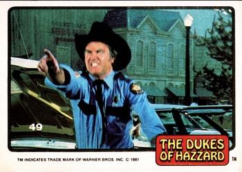 1981 Donruss The Dukes of Hazzard #49 Sheriff Rosco Front