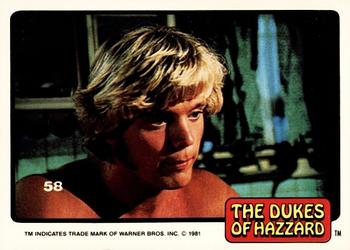 1981 Donruss The Dukes of Hazzard #58 Bo Duke Front