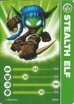 2011 Activision Skylanders Spyro's Adventure Stat Cards #NNO21 Stealth Elf Front