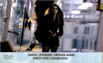 2016 Cryptozoic Orphan Black Season 1 #2 Sarah, Outsider, Orphan and Street-wise Chameleon Front