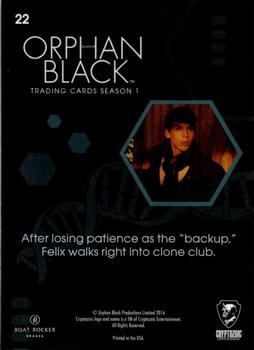 2016 Cryptozoic Orphan Black Season 1 #22 Alison Is on Neighborhood Watch Back