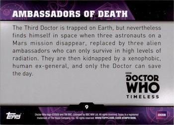 2016 Topps Doctor Who Timeless #9 Ambassadors of Death Back