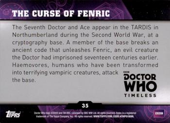 2016 Topps Doctor Who Timeless #35 The Curse of Fenric Back