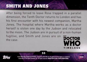 2016 Topps Doctor Who Timeless #55 Smith and Jones Back