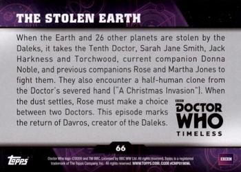 2016 Topps Doctor Who Timeless #66 The Stolen Earth Back