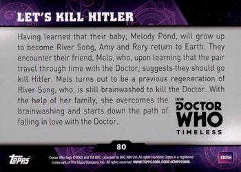 2016 Topps Doctor Who Timeless #80 Let's Kill Hitler Back