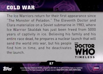 2016 Topps Doctor Who Timeless #87 Cold War Back