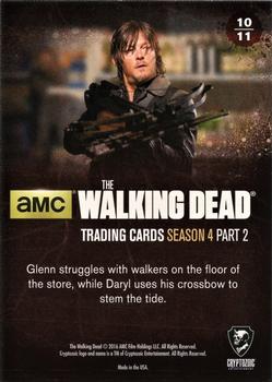 2016 Cryptozoic The Walking Dead Season 4: Part 2 #10 Fighting in the Aisles Back
