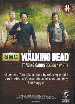 2016 Cryptozoic The Walking Dead Season 4: Part 2 #43 A Different Mission Back