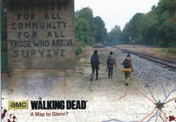 2016 Cryptozoic The Walking Dead Season 4: Part 2 #52 A Map to Glenn? Front