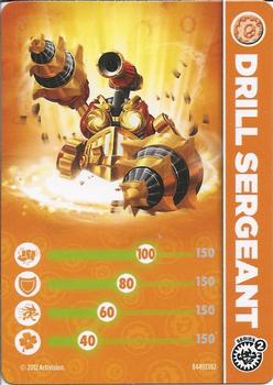 2012 Activision Skylanders Giants Stat Cards #NNO Drill Sergeant Front