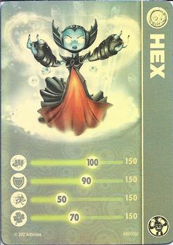 2012 Activision Skylanders Giants Stat Cards #NNO Hex (Lightcore) Front
