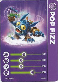 2012 Activision Skylanders Giants Stat Cards #NNO Pop Fizz Front