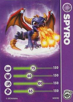 2012 Activision Skylanders Giants Stat Cards #NNO Spyro Front