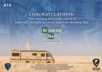 2014 Cryptozoic Breaking Bad Seasons 1 - 5 - Autographs #A14 Michael Bowen Back