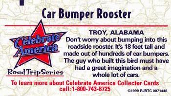 1999 Doral Celebrate America Road Trip Series #6 Car Bumper Rooster Back