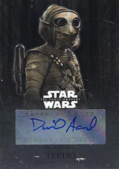 2015 Topps Star Wars: The Force Awakens - Autographs #NNO David Acord Front