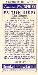 1954 Brooke Bond British Birds #20 Bittern Back