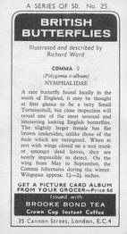 1973 Brooke Bond British Butterflies #25 Comma Back