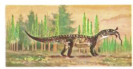 1972 Brooke Bond Prehistoric Animals #9 Mandasuchus Front