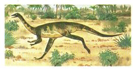 1972 Brooke Bond Prehistoric Animals #14 Ornithomimus Front