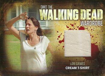 2012 Cryptozoic Walking Dead Season 2 - Wardrobe #M7 Lori’s Cream T-Shirt Front